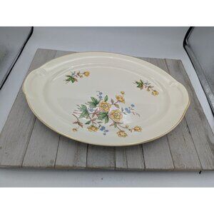 Vintage Set Taylor Smith Taylor Serving Platter Yellow Buttercups TST237 Floral